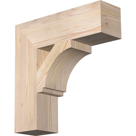 Ekena Millwork Imperial Block Smooth Bracket, Douglas Fir, 5 1/2"W x 20"D x 20"H BKT06X20X20IMP05SDF